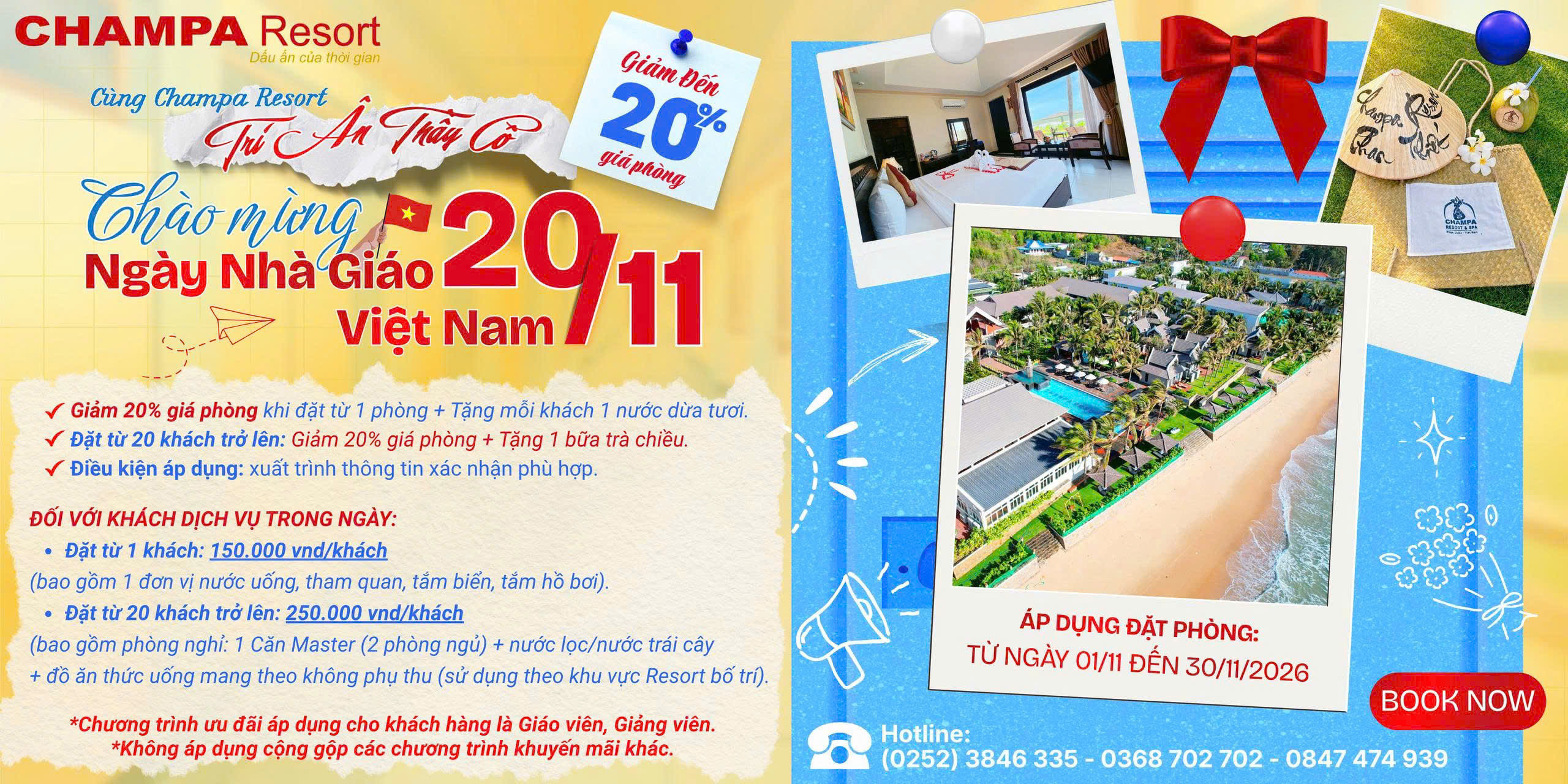 Ưu đãi Champa Resort & Spa 2026